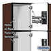 Salsbury 12" Wide Four Tier Designer Wood Locker - 3 Wide - 6 Feet High - 18 Inches Deep - Mahogany - Hasps - Sweatfully