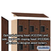 Salsbury 12" Wide Four Tier Designer Wood Locker - 3 Wide - 6 Feet High - 18 Inches Deep - Mahogany - Hasps - Sweatfully