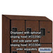 Salsbury 12" Wide Four Tier Designer Wood Locker - 3 Wide - 6 Feet High - 18 Inches Deep - Mahogany - Hasps - Sweatfully