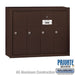 Salsbury Vertical Mailbox (Includes Master Commercial Lock) - 4 Doors - Bronze - Surface Mounted - Private Access - Sweatfully