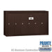 Salsbury Vertical Mailbox (Includes Master Commercial Lock) - 6 Doors - Bronze - Surface Mounted - Private Access - Sweatfully