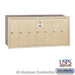 Salsbury Vertical Mailbox - 7 Doors - Sandstone - Recessed Mounted - USPS Access - Sweatfully