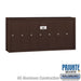 Salsbury Vertical Mailbox (Includes Master Commercial Lock) - 7 Doors - Bronze - Surface Mounted - Private Access - Sweatfully
