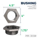 3 in. x 2 1/2 in. Black Bushing - Sweatfully