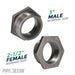 3 in. x 2 1/2 in. Black Bushing - Sweatfully