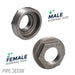 4 in. x 2 in. Black Bushing - Sweatfully