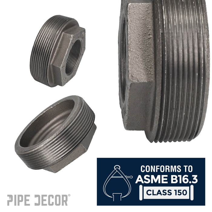 4 in. x 2 in. Black Bushing - Sweatfully