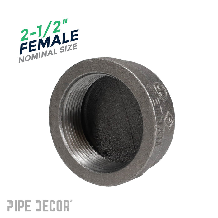 2 1/2 in. Black Cap - Sweatfully