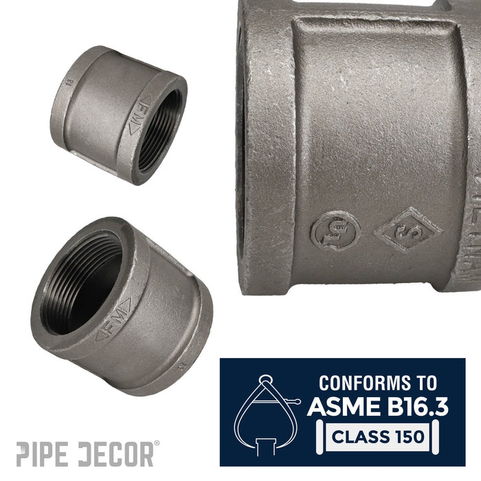 4 in. Black Coupling - Sweatfully
