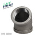 2 1/2 in. Black 45 Degree Elbow - Sweatfully