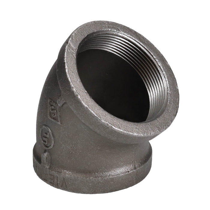 3 in. Black 45 Degree Elbow - Sweatfully