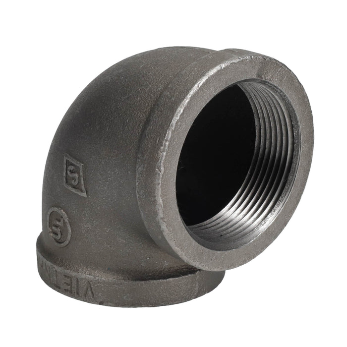 2 1/2 in. Black 90 Degree Elbow - Sweatfully