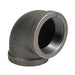 2 1/2 in. Black 90 Degree Elbow - Sweatfully