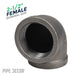 2 1/2 in. Black 90 Degree Elbow - Sweatfully