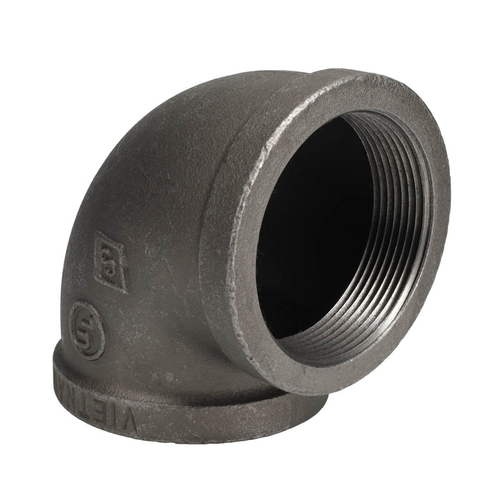 4 in. Black 90 Degree Elbow - Sweatfully