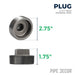 2 1/2 in. Black Plug - Sweatfully