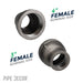 4 in. x 3 in. Black Reducing Coupling - Sweatfully