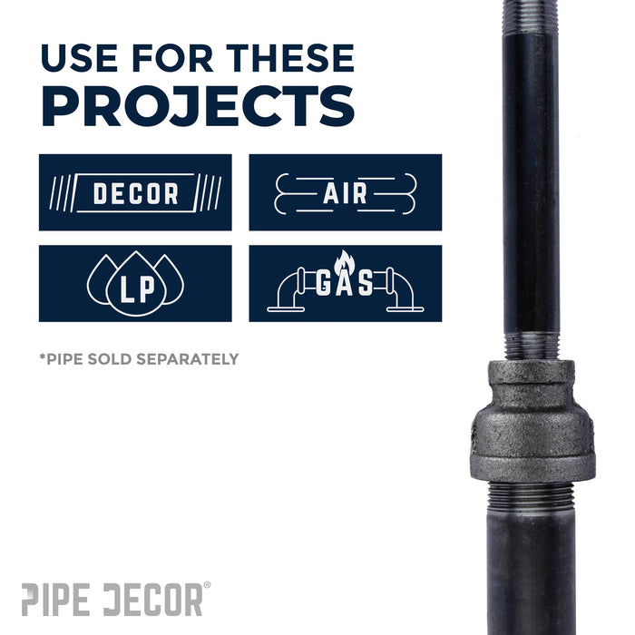 4 in. x 3 in. Black Reducing Coupling - Sweatfully