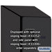 Salsbury 12" Wide Five Tier Box Style Designer Wood Locker - 1 Wide - 5 Feet High - 21 Inches Deep - Black - Hasps - Sweatfully