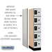 Salsbury 12" Wide Five Tier Box Style Designer Wood Locker - 1 Wide - 5 Feet High - 21 Inches Deep - Gray - Black Resettable Combination Locks - Sweatfully