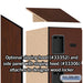 Salsbury 12" Wide Five Tier Box Style Designer Wood Locker - 1 Wide - 5 Feet High - 21 Inches Deep - Mahogany - Hasps - Sweatfully