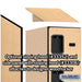 Salsbury 12" Wide Five Tier Box Style Designer Wood Locker - 1 Wide - 5 Feet High - 21 Inches Deep - Maple - Hasps - Sweatfully