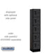 Salsbury 12" Wide Five Tier Box Style Designer Wood Locker - 1 Wide - 5 Feet High - 15 Inches Deep - Black - Hasps - Sweatfully