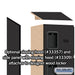 Salsbury 12" Wide Five Tier Box Style Designer Wood Locker - 1 Wide - 5 Feet High - 15 Inches Deep - Black - Hasps - Sweatfully