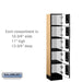 Salsbury 12" Wide Five Tier Box Style Designer Wood Locker - 1 Wide - 5 Feet High - 15 Inches Deep - Maple - Silver Electronic Locks - Sweatfully