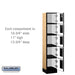 Salsbury 12" Wide Five Tier Box Style Designer Wood Locker - 1 Wide - 5 Feet High - 15 Inches Deep - Maple - Hasps - Sweatfully