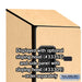 Salsbury 12" Wide Five Tier Box Style Designer Wood Locker - 1 Wide - 5 Feet High - 15 Inches Deep - Maple - Hasps - Sweatfully