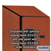 Salsbury 12" Wide Five Tier Box Style Designer Wood Locker - 1 Wide - 5 Feet High - 18 Inches Deep - Cherry - Hasps - Sweatfully