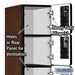 Salsbury 12" Wide Five Tier Box Style Designer Wood Locker - 1 Wide - 5 Feet High - 18 Inches Deep - Mahogany - Hasps - Sweatfully