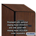 Salsbury 12" Wide Five Tier Box Style Designer Wood Locker - 1 Wide - 5 Feet High - 18 Inches Deep - Mahogany - Hasps - Sweatfully