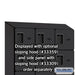 Salsbury 12" Wide Five Tier Box Style Designer Wood Locker - 3 Wide - 5 Feet High - 15 Inches Deep - Black - Hasps - Sweatfully