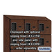 Salsbury 12" Wide Five Tier Box Style Designer Wood Locker - 3 Wide - 5 Feet High - 15 Inches Deep - Mahogany - Hasps - Sweatfully