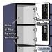 Salsbury 12" Wide Five Tier Box Style Designer Wood Locker - 3 Wide - 5 Feet High - 18 Inches Deep - Blue - Hasps - Sweatfully