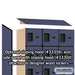Salsbury 12" Wide Five Tier Box Style Designer Wood Locker - 3 Wide - 5 Feet High - 18 Inches Deep - Blue - Hasps - Sweatfully
