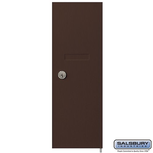 Salsbury Replacement Door and Lock - for Vertical Mailbox - with (2) Keys - Bronze - Sweatfully