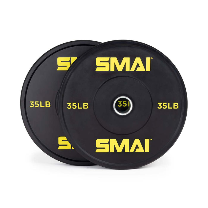 HD Bumper Plates (Pair) - 35lb - Sweatfully