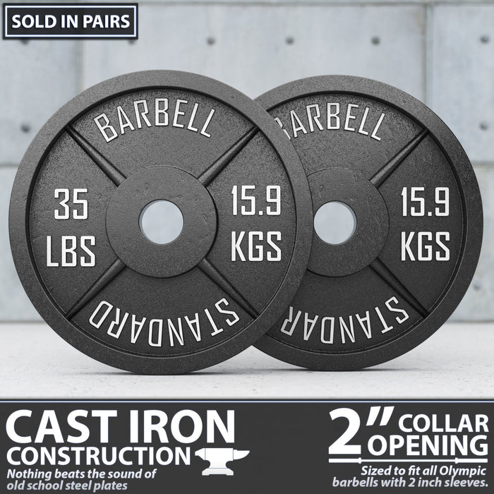 Synergee Standard Metal Weight Plates - Sweatfully