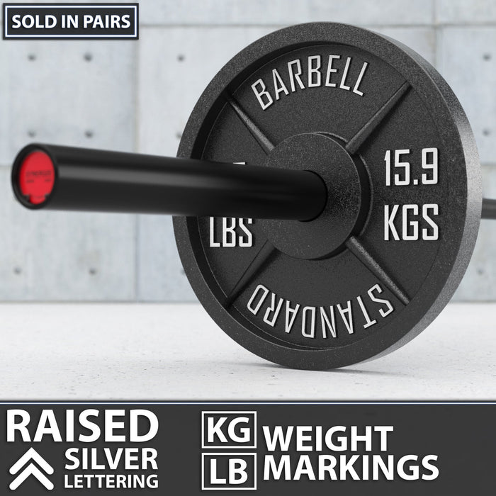 Synergee Standard Metal Weight Plates - Sweatfully
