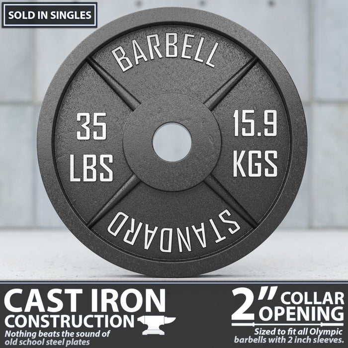 Synergee Standard Metal Weight Plates - Sweatfully