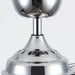 36" Broxburne Modern Chrome Downrod Mount Crystal Ceiling Fan with Lighting and Remote Control - Sweatfully