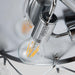 36" Broxburne Modern Chrome Downrod Mount Crystal Ceiling Fan with Lighting and Remote Control - Sweatfully