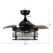 36" 3 Blades Modern Ceiling Fan with Lighting and Remote Control - Sweatfully