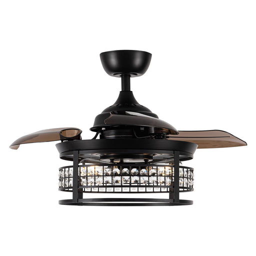 36" 3 Blades Modern Ceiling Fan with Lighting and Remote Control - Sweatfully