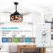36" Mirelle Farmhouse Downrod Mount Ceiling Fan with Lighting and Remote Control - Sweatfully