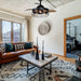 36" Pickett Industrial Downrod Mount Ceiling Fan with Lighting and Remote Control - Sweatfully