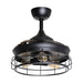 36" Pickett Industrial Downrod Mount Ceiling Fan with Lighting and Remote Control - Sweatfully